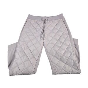 Athleta Apres Ski Down Jogger Lavender Purple Quilted Fleece Pants Womens 10
